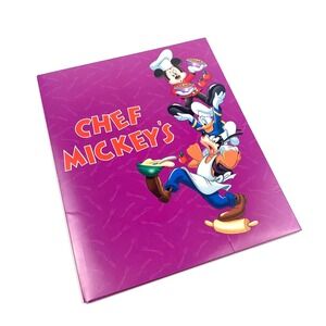 WDW Chef Mickeys Photo Folder Frame Fab 5 Photo Recipes VTG‎